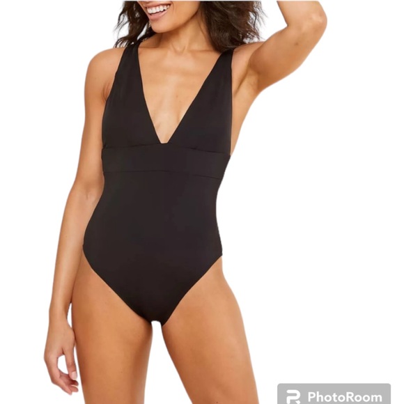 Andie Other - NWT Andie Swim Sardinia One Piece Black Swimsuit Size Large Long Torso